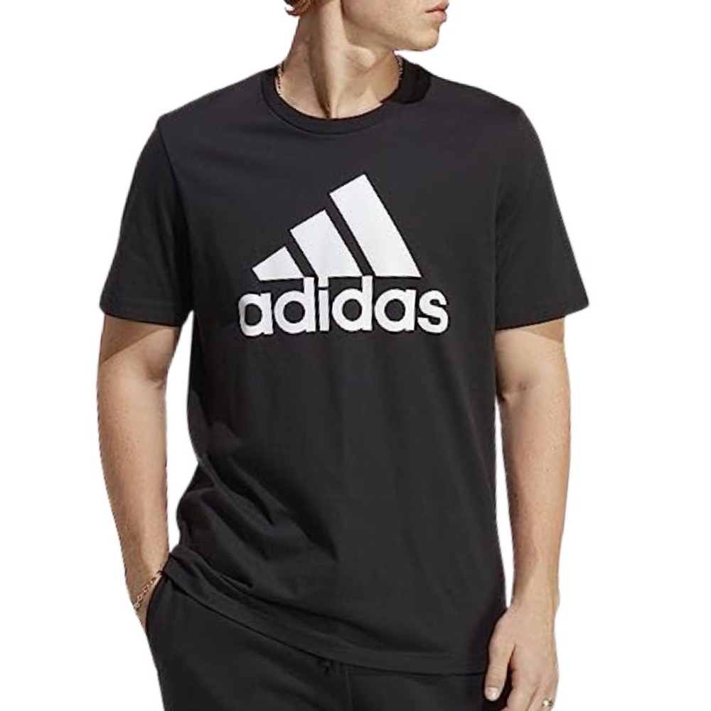 Adidas Aeroready Camo Big Logo T-Shirt Mens Small Black Gray IS6151